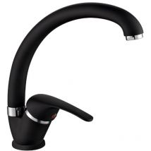 Ambrosiana - Go Plast Sei Miscelatore Lavello Monoforo Canna Alta Colore Nero