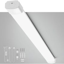 Amdelne 10er Pack Led Feuchtraumleuchte Weiß 120cm 36w 5000k,ip65,110lm/w,pc,70% Energiesparend,ultraslim Led-streifen Für Garage Werkstatt Keller [