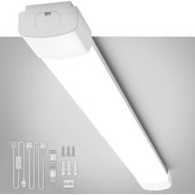 Amdelne 5er Pack Led Feuchtraumleuchte Weiß 60cm 18w 5000k,ip65,110lm/w,pc,70% Energiesparend,ultraslim Led-streifen Für Garage Werkstatt Keller [