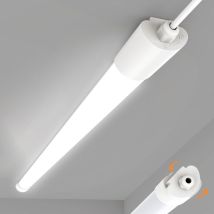 Amdelne 2er Pack Led Feuchtraumleuchte Weiß 60cm 18w 4000k,ultra-flach,ip65,110lm/w,pc,70 % Energie,led-streifen Für Garage Werkstatt Keller [klasse E