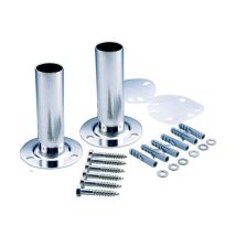 Astral – Supports de fixation échelle piscine – Acier inoxydable AISI-316 – Lot de 2 – Ø 43 mm