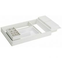 Aménagement de tiroir onda - Pour tiroir de profondeur : 450 mm - Largeur mini : 436 mm - Largeur maxi : 506 mm - Profondeur : 422 mm - Décor : Gris