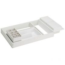 Aménagement de tiroir onda - Pour tiroir de profondeur : 270 mm - Largeur mini : 412 mm - Largeur maxi : 482 mm - Profondeur : 242 mm - Décor : Gris