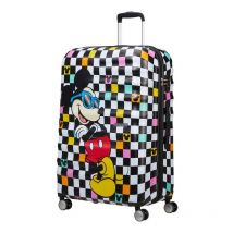 American Tourister - Wavebreaker Disney, Spinner l, Koffer, 77 cm, 96 l, Multicolore (Mickey Check)