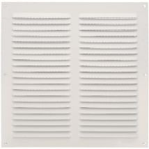 Griglia Quadrata in Alluminio con Zanzariera Griglie di Ventilazione per Uscita d'Aria Ideale per Soffitto di Cucina e Bagno Misure 250 x 250 mm