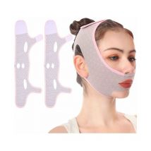 Amincissant De Bandage Lifting Pour Le Visage v Line Masque, Minceur Visage - Réutilisable, Masque Anti-Rides Pour Double Menton Et Peau AffaisséE