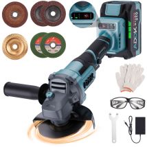 Rosahqnda - Amoladora angular - Herramienta motorizada - 21 v - 125 mm - 9000 rpm - Sin escobillas