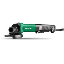 Hikoki - Amoladora angular G13SE3YHZ, 125mm, 1400W, motor potente, diseño compacto y ergonómico, ideal para cortar, desbastar y pulir con precisión
