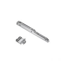 Indaux - Amortisseur pour tiroir simple paroi - Décor : Gris - Epaisseur : 10 mm - Hauteur : 20 mm - Longueur : 215 mm