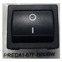 Amp 1634200-2 on/off rocker switch - PREDA1-07F-BB0BW - black