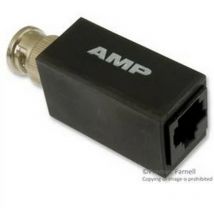 555330-1 - Adaptater Connector RJ45 to bnc - black - AMP