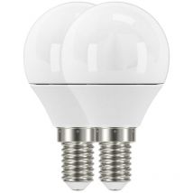 Ampoule Sphérique led E14 ww 3W Blanche Lot de 2 Prolight