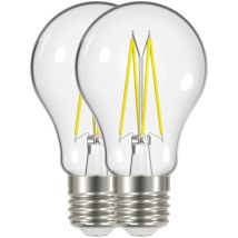 Prolight - Ampoule Classic Poire Filament Led E27 4w Ww Lot De 2