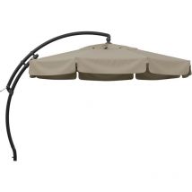 Sun Garden - Ampelschirm Easy Sun top mode ø 350 cm antrazit / beige-meliert Bezug beige-meliert, 100% Polypropylen B054-M06