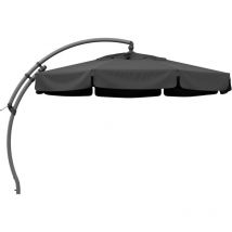 Ampelschirm Easy Sun top mode ø 350 cm silber / anthrazit Bezug anthrazit, 100% Polypropylen B057-M17