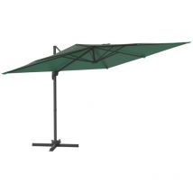 Torana - Ampelschirm mit Aluminium-Mast 300x300 cm Grün vidaXL