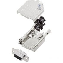 L17DTZK09+L77SDE09S kit connettori femmina sub-d 180 ° Numero Poli (num): 9 Punte a saldare 1 pz. - Amphenol