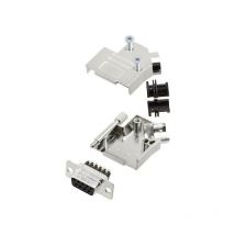 Amphenol - L17D45ZK09+L77DE09SST Kit embase sub-d femelle 45 ° Nombre de pôles: 9 raccord à vis 1 set D744361