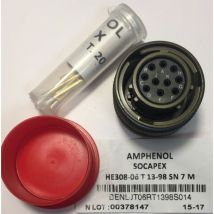 Souriau - Amphenol HE308-06T13-98SN7M Contact circulaire aux normes mil 10pos. Femelle - MIL-DTL-38999