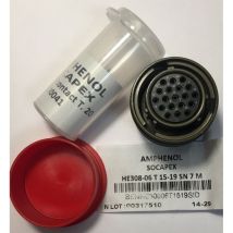 Amphenol Souriau HE308-06T15-19SN7M Contact circulaire aux normes MIL 19pos. Femelle - MIL-DTL-38999