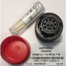 Souriau - Amphenol HE308-06T13-98SN7M MIL-Normkreiskontakt 10-polig. Frau – MIL-DTL-38999