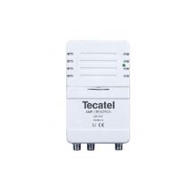 Amplificador de vivienda UHF LTE 700 5G con 2 salidas Blanco