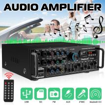 Drillpro - Amplificateur Bluetooth 2000W 110 / 220V Audio Radio numérique stéréo usb sd amp fm dvd aux avec prise en charge de la télécommande Entrée