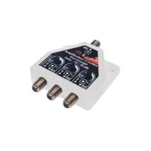 Amplificateur distributeur tnt reglable 35DB 1 entree - 3 sorties tv ref 341056 elap