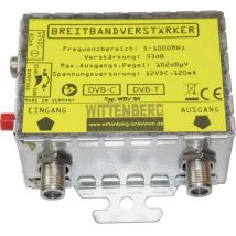 Amplificatore DVB-T WBV-3R – Wittenberg Antennen – 28/33 dB – 12 VDC – 5-1000 MHz