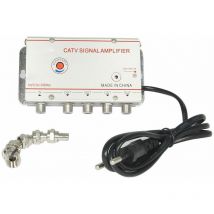 BS - Amplificatore Segnale Antenna Sdoppiatore 4 Uscite Per tv Digitale Terrestre