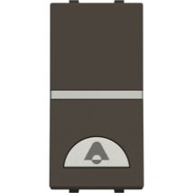 Niessen - Ampoule à bouton poussoir étroit antracita Zenit N2104.2AN