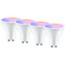 Beijiyi - Ampoule Connectée Gu10 WiFi 5W 400LM led rgb 2700K-6500K Compatible avec Alexa/Google Home, app Télécommande, Contrôle Vocal, Ampoule