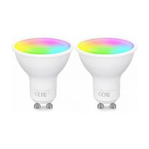 Jalleria - Ampoule Connectée WiFi GU10, rgbcw led Smart Ampoule, Compatible avec Alexa/Google Home, 4.7W Equivalent à 50W Ampoule GU10 Dimmable rgb