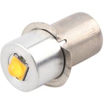 Jeffergarden Lampe de poche led P13.5S 3W, ampoule de remplacement, lampe torche, lampe de travail d'urgence (blanc chaud 4 12V)