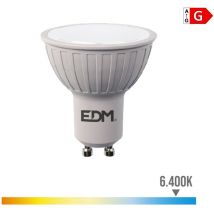 Spot led Dimmable GU10 6W Dicroïque équivalent à 45W - Blanc du Jour 6400K