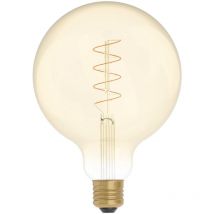 Creative-cables Italia - Lampadina led Dorata Carbon Line filamento a spirale Globo G125 4W 250Lm E27 1800K Dimmerabile - C07