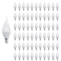 Silamp - Ampoule led E14 Flamme 8W 220V Ø38mm (Pack de 100) - Blanc Froid 6000K - 8000K
