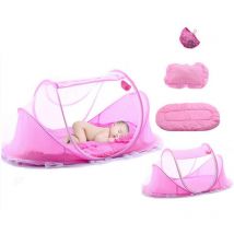 Mezheng - Lit De Voyage Pour Bébé, Lit Bébé Portable, Lit De Voyage Pop-Up Pour Lit Bébé Pliable Avec Moustiquaire Et Matelas Berceau Léger Pour Bébé