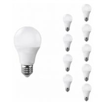 Ampoule led E27 9W 220V A60 180° (Pack de 10) - Blanc Chaud 2300K - 3500K Silamp