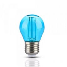 Ampoule led E27 Filament 2W G45 Bleu - silamp