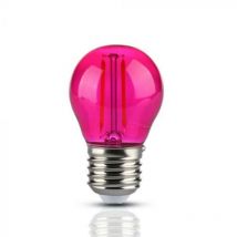 Ampoule led E27 Filament 2W G45 Rose - silamp