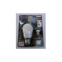 Pro.tec - Ampoule fluo-compacte 11W 2700K 532lm avec 3 culots E27 / B22 / E14 230V ronde ø 62x118mm sous blister protec LMCBF11