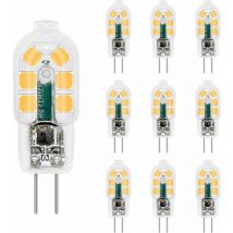 Ormromra - Ampoule G4 led 12V 2W Blanc Neutre 4000K, 200LM, Équivalent Lampe Halogène G4 10W 20W, non-dimmable, ac dc G4 12V led 4000K pour Hotte de