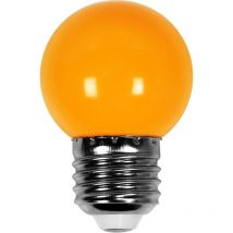 Ampoule Led Orange conçue pour Guirlande Guinguette IP65 1,3W - Ampoule Led E27 Orange - Ampoule 5cm pour Guirlande Guinguette Culot E27 Orange