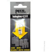 Ampoule halogène miniature 4.5V 0.5Ah pour Zoom-Mega-Megabelt-Artic-Laser FR0025BLI Petzl