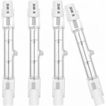 Ampoule halogène R7S 78mm 120W 230V 1600lm blanc chaud 2700K T3 Ampoule de type j pour le travail, la sécurité, les lumières de paysage, les