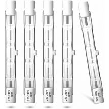 LaBlanc - 5 Pièces Eco Ampoule Halogene R7s 78mm 80W 230V Lampe Halogène Blanc Chaud 2800K Dimmable Ampoule Projecteur Linéaire à Double Extrémité