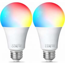 Euritecsa - Ampoule Intelligente Wifi Led Smart Bulb E27, 10W rgbcw Ampoule Connectee Alexa, Compatible avec Alexa/Google Home, Ampoule Dimmable