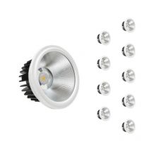Silamp - Ampoule led 20W AR111 cob Rond (Pack de 10) - Blanc Neutre 4000K - 5500K