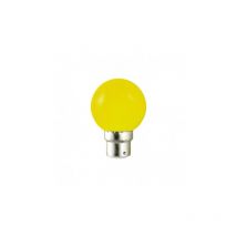 Ampoule led B22 bulb opaque jaune 1W (9W)